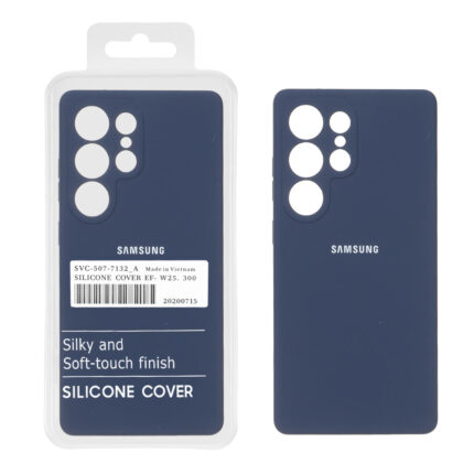 قاب سیلیکونی پاک کنی اورجینال درجه یک Samsung Galaxy S26 Ultra - سرمه ای (پک دار)