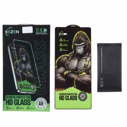 محافظ صفحه نمایش شیشه ای Full Cover Kezen Anti Static ESD مدل Samsung Galaxy S25 Ultra (پک دار)