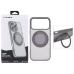 قاب اورجینال UTRYEE مات MagSafe لوپ استندشو Apple iPhone 17 Pro - خاکستری (پک دار)