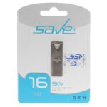 Save it Sky USB2.0 Flash Memory - 16GB خاکستری (گارانتی مادام العمر آی تین)
