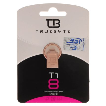 TRUEBYTE T1 USB2.0 Flash Memory-8GB رزگلد (گارانتی مادام العمر شرکت آی تین)