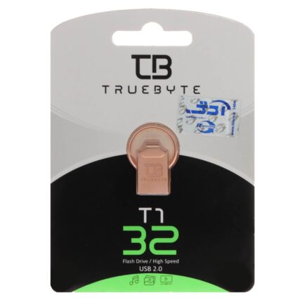 فلش مموری TRUEBYTE USB2.0 مدل T1 ظرفیت 32GB - رزگلد (گارانتی مادام العمر شرکت آی تین)