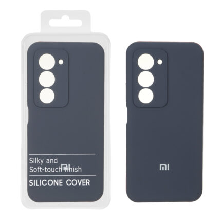 قاب سیلیکونی پاک کنی اورجینال درجه یک Xiaomi Redmi 15 4G - سرمه ای تیره (پک دار)