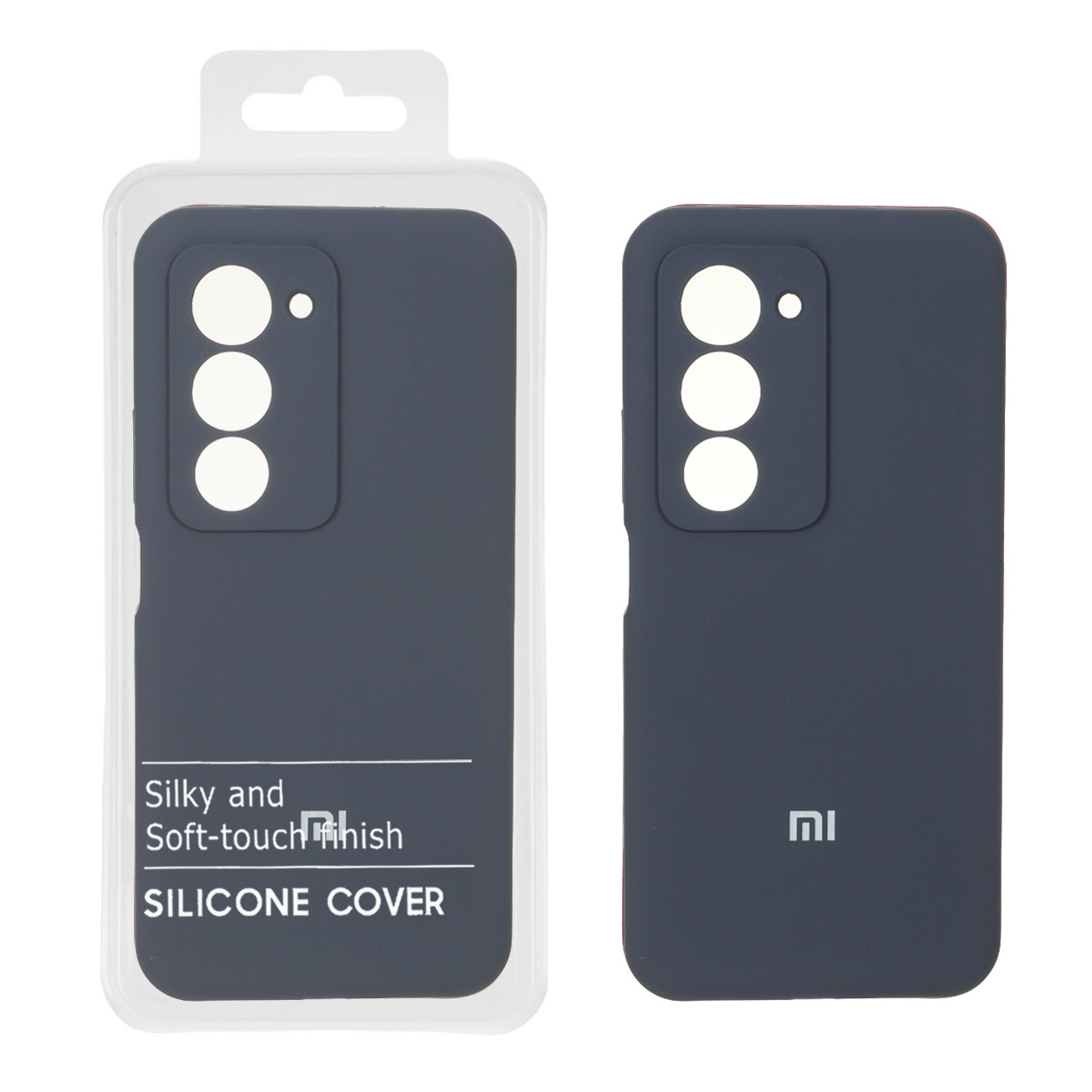 1667368 قاب سیلیکونی پاک کنی اورجینال درجه یک Xiaomi Redmi 15 4G - سرمه ای تیره (پک دار) - تصویر 1