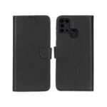 کیف چرمی موبایل مگنتی محافظ لنزدار KRF مدل Samsung Galaxy M31 - مشکی