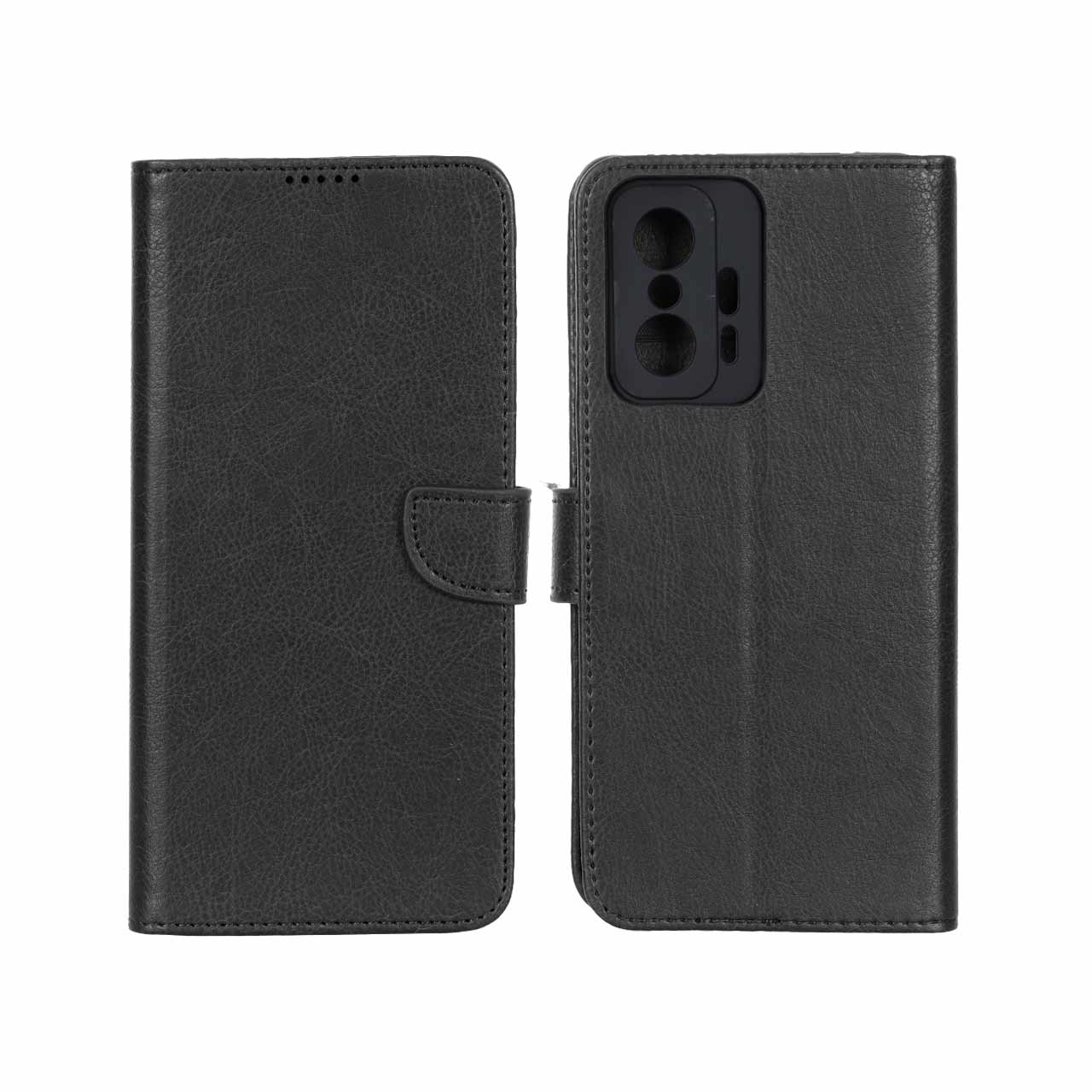 1667940 کیف چرمی موبایل مگنتی محافظ لنزدار KRF مدل Xiaomi Mi 11T / Mi 11T Pro - مشکی - تصویر 1