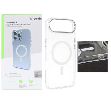 قاب اورجینال belkin شفاف Magsafe مدل Apple iPhone 17 Air (پک دار)