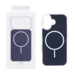 قاب پشت رنگی دور ژله ای با قابلیت شارژ MagSafe مدل Apple iPhone 16 - سرمه ای (پک دار)