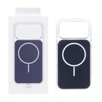 قاب پشت رنگی دور ژله ای با قابلیت شارژ MagSafe مدل Apple iPhone 17 Pro Max - سرمه ای (پک دار)