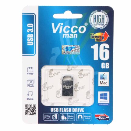 نقره ای (گارانتی مادام‌العمر رایانه نوین سگال) Vicco man VC382 S USB3.0 Flash Memory - 16GB
