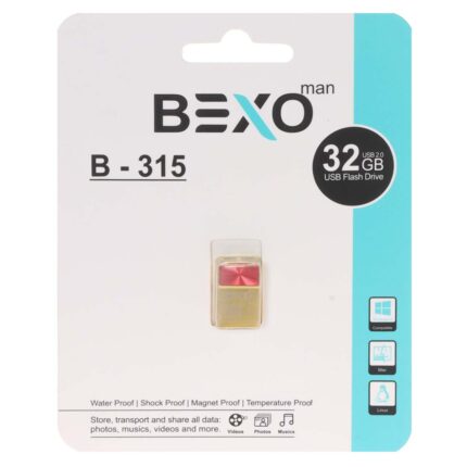 فلش مموری BEXO USB2.0 مدل B-315 ظرفیت 32GB - طلایی (گارانتی داده پردازی آواتک)