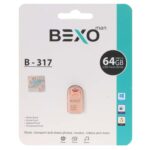 فلش مموری BEXO USB2.0 مدل B-317 ظرفیت 64GB - رزگلد (گارانتی داده پردازی آواتک)