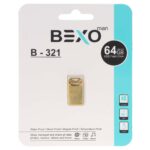 فلش مموری BEXO USB2.0 مدل B-321 ظرفیت 64GB - طلایی (گارانتی داده پردازی آواتک)