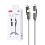 کابل شارژ PD و فست چندکاره XO مدل XO-NB275 60W - خاکستری