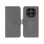 کیف چرمی موبایل مگنتی محافظ لنزدار KRF مدل Xiaomi Redmi Note 15 / Poco M8 5G - طوسی