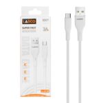 کابل شارژ فست Lasco Type-C مدل LC-05 - سفید - DST (گارانتی شش ماهه)