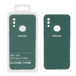 قاب نیو سیلیکون محافظ لنزدار RFF مدل Samsung Galaxy A10s - سبز (پک دار)
