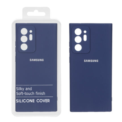قاب نیو سیلیکون محافظ لنزدار RFF مدل Samsung Galaxy Note20 Ultra - سرمه ای (پک دار)