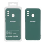 قاب نیو سیلیکون محافظ لنزدار RFF مدل Samsung Galaxy A30 / A20 - سبز (پک دار)