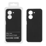 قاب سیلیکونی پاک کنی محافظ لنزدار اورجینال Xiaomi Redmi A5 / Poco C71 - مشکی (پک دار)