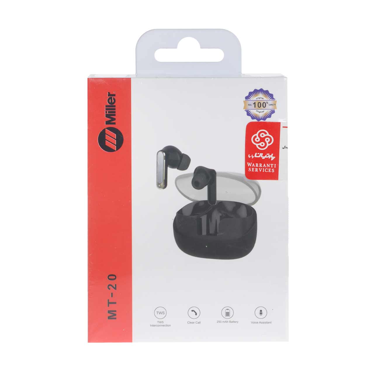 1677426 ایرفون بی سیم Miller مدل MT-20 - مشکی (گارانتی پارتیان پایا) - تصویر 1