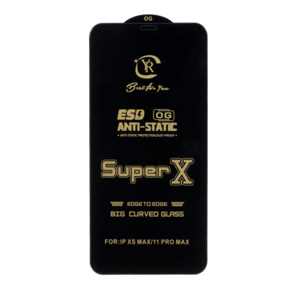 محافظ صفحه نمایش آنتی استاتیک Full Cover Super X مدل Apple iPhone 11 Pro Max / iPhone X Max / iPhone Xs Max