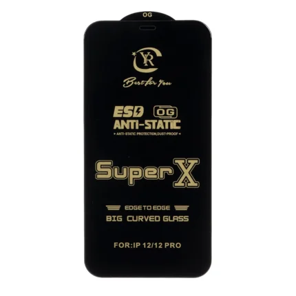 محافظ صفحه نمایش آنتی استاتیک Full Cover Super X مدل Apple iPhone 12 / iPhone 12 Pro