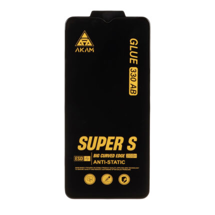 محافظ صفحه نمایش شیشه ای Full Cover Super S AKAM با چسب 330 مدل Samsung Galaxy A12 / A02 / A02S / A03 / A03S / A03 Core / A04 / A04S / A04E / A13 / A23 / A32 5G / M02 / M04 / M12 / M13 / M23 / M33 /F13 / A1 Plus / A2 Plus / M4 / M5 / C30 / C30S