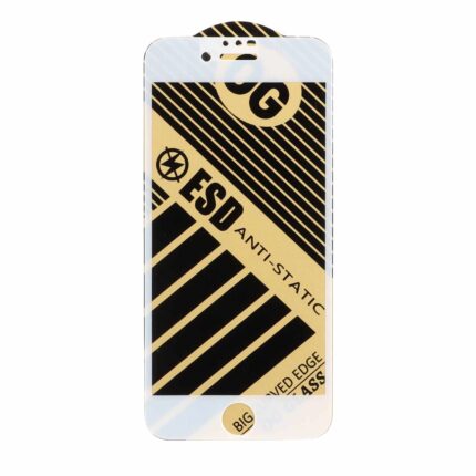 محافظ صفحه نمایش شیشه ای Full Cover OG Anti Static ESD مدل Apple iPhone 6 / iPhone 7 / iPhone 8 / iPhone SE (2020) / SE (2022) - سفید