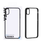 قاب اورجینال Q Series شفاف Alfa مدل Apple iPhone X / iPhone XS - مشکی (پک دار)