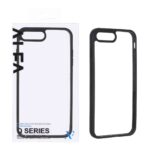 قاب اورجینال Q Series شفاف Alfa مدل Apple iPhone 6 Plus / iPhone 7 Plus / iPhone 8 Plus - مشکی (پک دار)