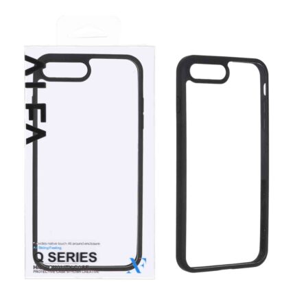 قاب اورجینال Q Series شفاف Alfa مدل Apple iPhone 6 Plus / iPhone 7 Plus / iPhone 8 Plus - مشکی (پک دار)