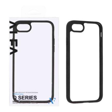قاب اورجینال Q Series شفاف Alfa مدل Apple iPhone 6 / iPhone 7 / iPhone 8 / iPhone SE (2020) - مشکی (پک دار)