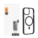 قاب اورجینال Spigen ULTRA HYBRID MagSafe مدل Apple iPhone 15 / iPhone 14 / iPhone 13 - شفاف مشکی (پک دار)