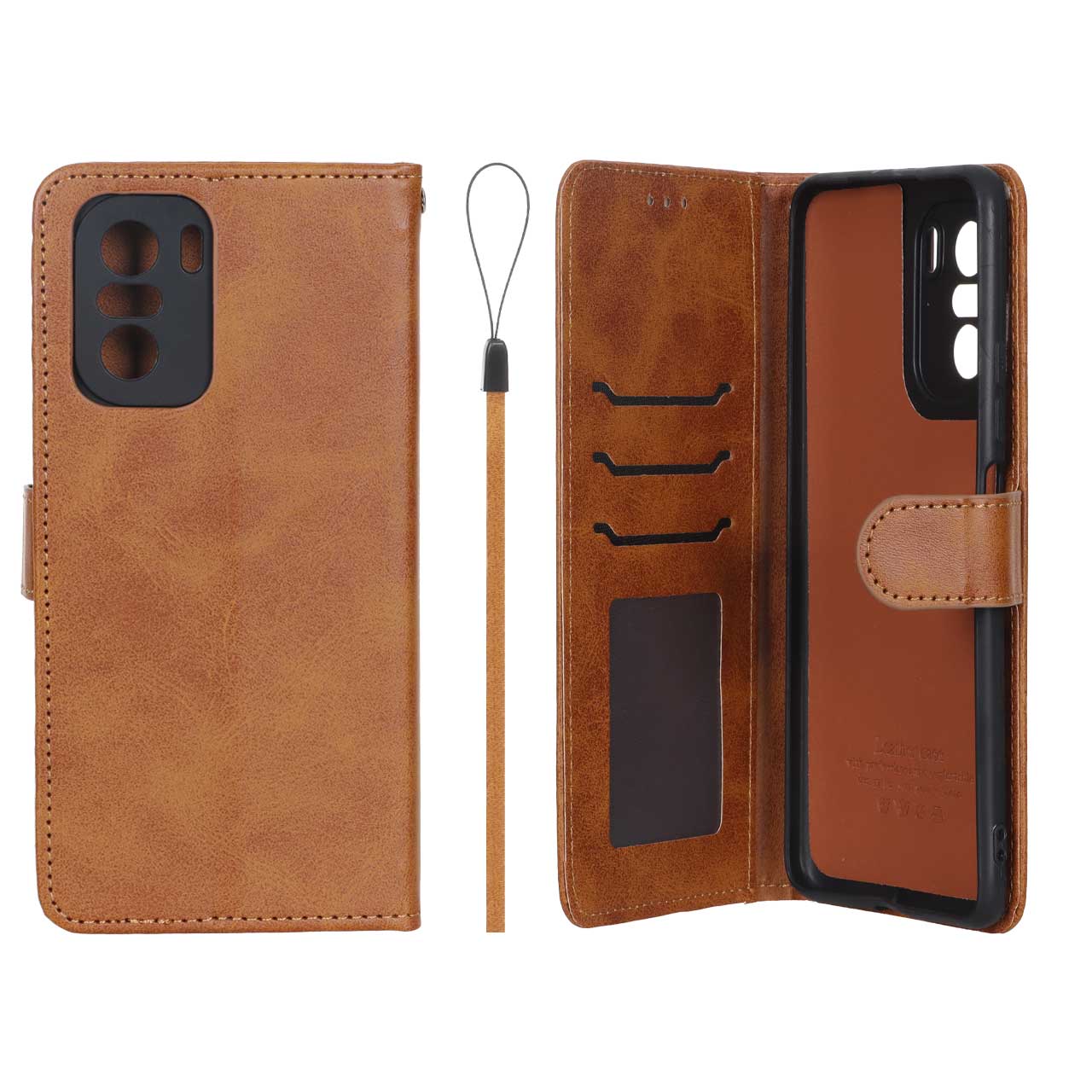 1680360 کیف موبایل مگنتی درجه یک داخل خز MNC Plus مدل Xiaomi Poco F3 / Redmi Mi 11i / Redmi K40 - عسلی - تصویر 1