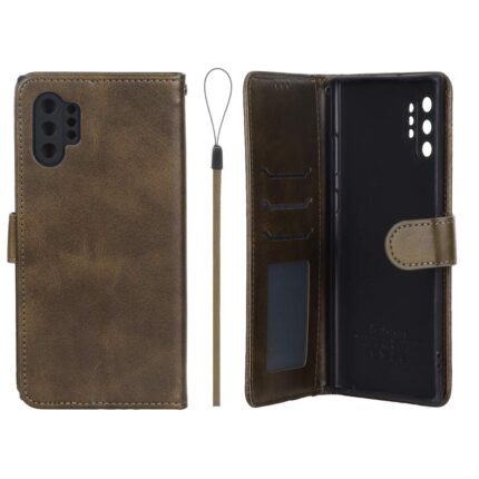 کیف موبایل مگنتی درجه یک داخل خز MNC Plus مدل Samsung Galaxy Note 10 Plus - سبز زیتونی