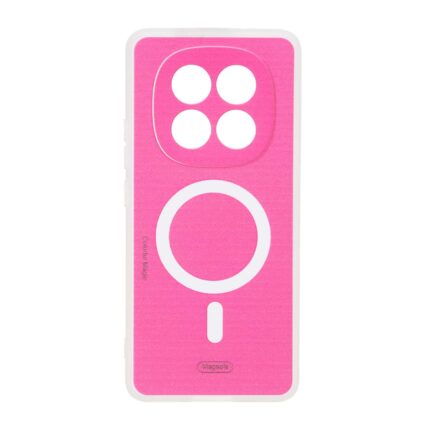 قاب Colorful Magic طرح مگ سیف محافظ لنزدار Xiaomi Redmi Note 15 / Poco M8 5G - صورتی فانتزی