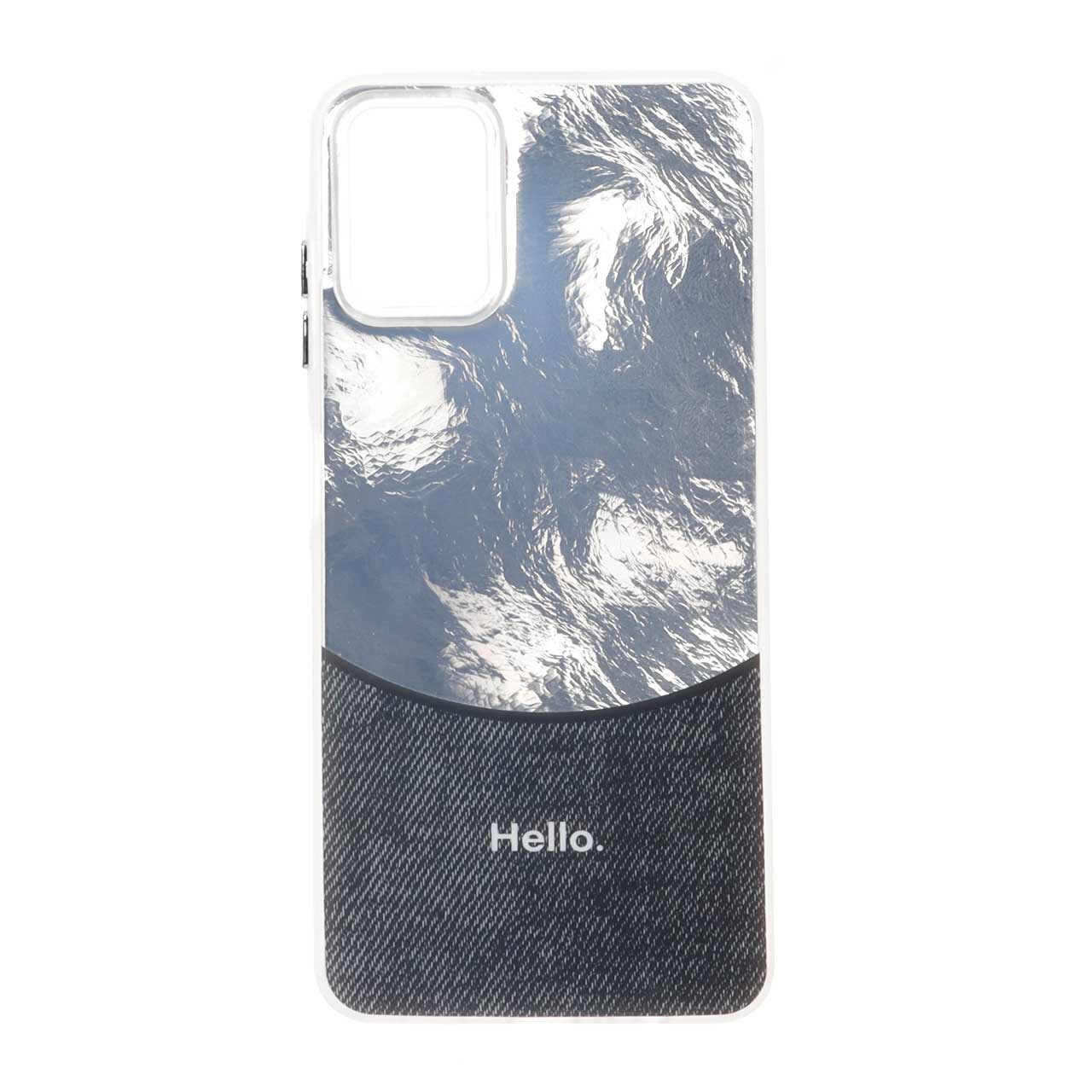 1682174 قاب Hello طرح جین Ice مدل Samsung Galaxy A06 - سرمه ای - تصویر 1