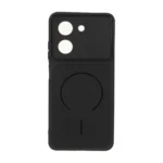 قاب سوزنی طرح مگ سیف دور لنز برجسته Xiaomi Redmi A5 / Poco C71 - مشکی