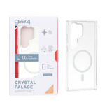 قاب اورجینال Gear4 Crystal palace شفاف White MagSafe مدل Samsung Galaxy S23 Ultra (پک دار)