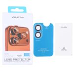 محافظ لنز رینگی اورجینال VIPLATINA شابلون دار Apple iPhone 17 - آبی روشن (پک دار)