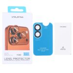 محافظ لنز رینگی اورجینال VIPLATINA شابلون دار Apple iPhone 17 - خاکستری (پک دار)