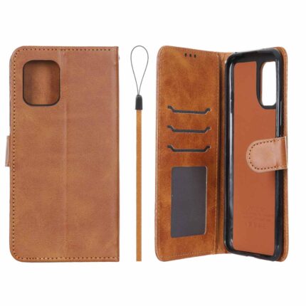 کیف موبایل مگنتی درجه یک داخل خز MNC Plus مدل Xiaomi Mi 10 Lite - عسلی