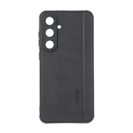قاب طرح چرم RYOURK مدل Samsung Galaxy S24 FE - مشکی