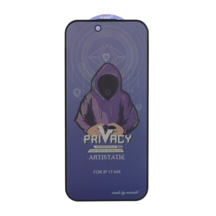 محافظ صفحه نمایش شیشه ای Full Cover Mietubl Anti Static Privacy مدل NTC - Apple iPhone 17 Air