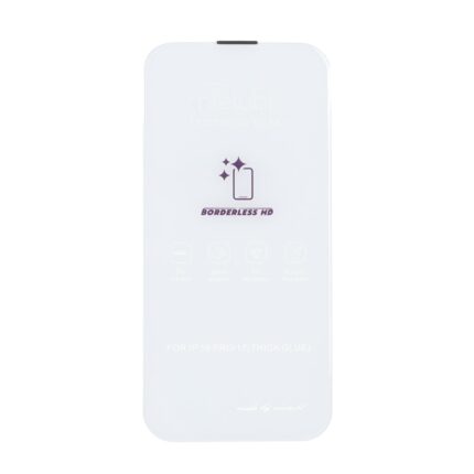 محافظ صفحه نمایش شیشه ای Mietubl 3D Large Arc مدل Apple iPhone 17 / iPhone 16 Pro بدون حاشیه - NTC
