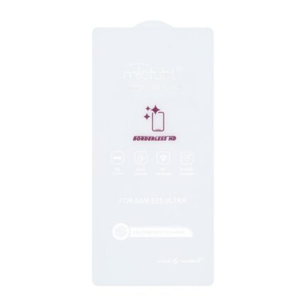 محافظ صفحه نمایش شیشه ای Mietubl 3D Large Arc مدل Samsung Galaxy S25 Ultra بدون حاشیه - NTC