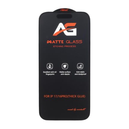 محافظ صفحه نمایش شیشه ای مات Full Cover Anti Static Mietubl AG مدل NTC - Apple iPhone 17