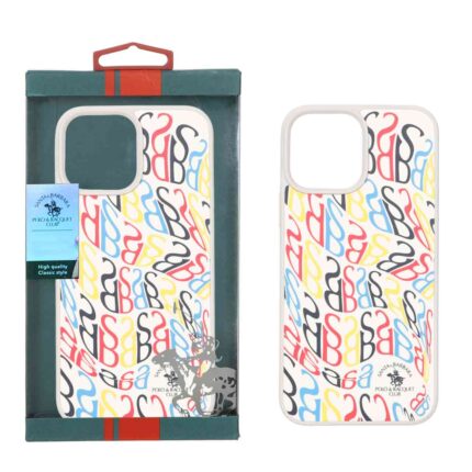 قاب اورجینال Santa Barbara Polo طرح SB مدل Apple iPhone 13 Pro Max - کرم (پک دار)