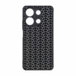 قاب روبیک پشت براق محافظ لنزدار Xiaomi Redmi Note 13 4G - مشکی